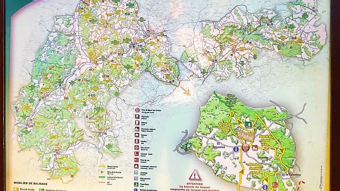 SAINT-RAPHAEL-Boucle du Tunnel-Panneau d'appel