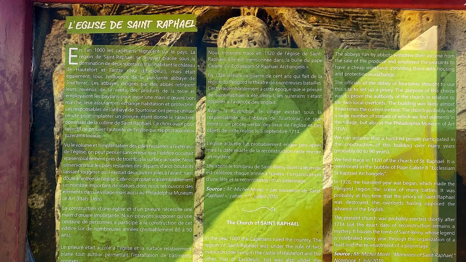 SAINT-RAPHAEL-Boucle du Tunnel-Panneau d'info