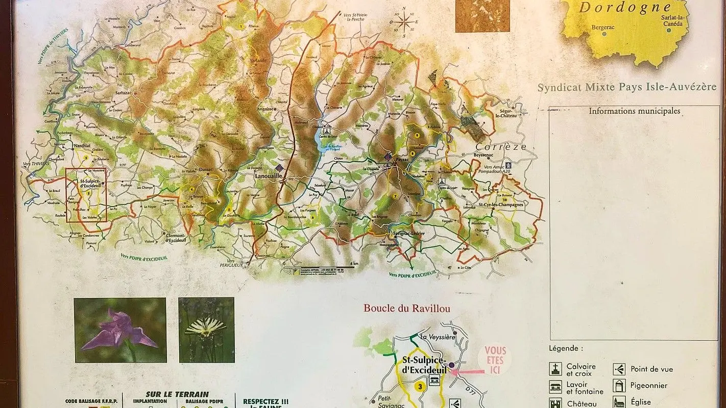 SAINT-SULPICE-D'EXCIDEUIL-Boucle du Ravillou-Panneau d'appel