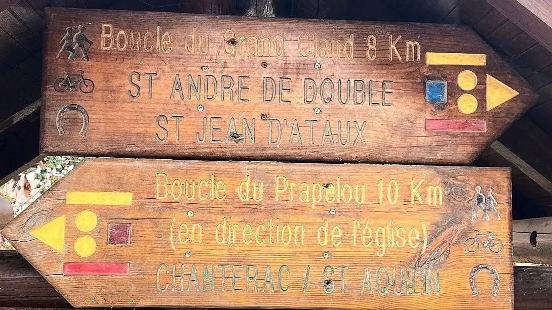 SAINT VINCENT DE CONNEZAC-Boucle du Grand Claud-PAnneau d'appel-Signalétique