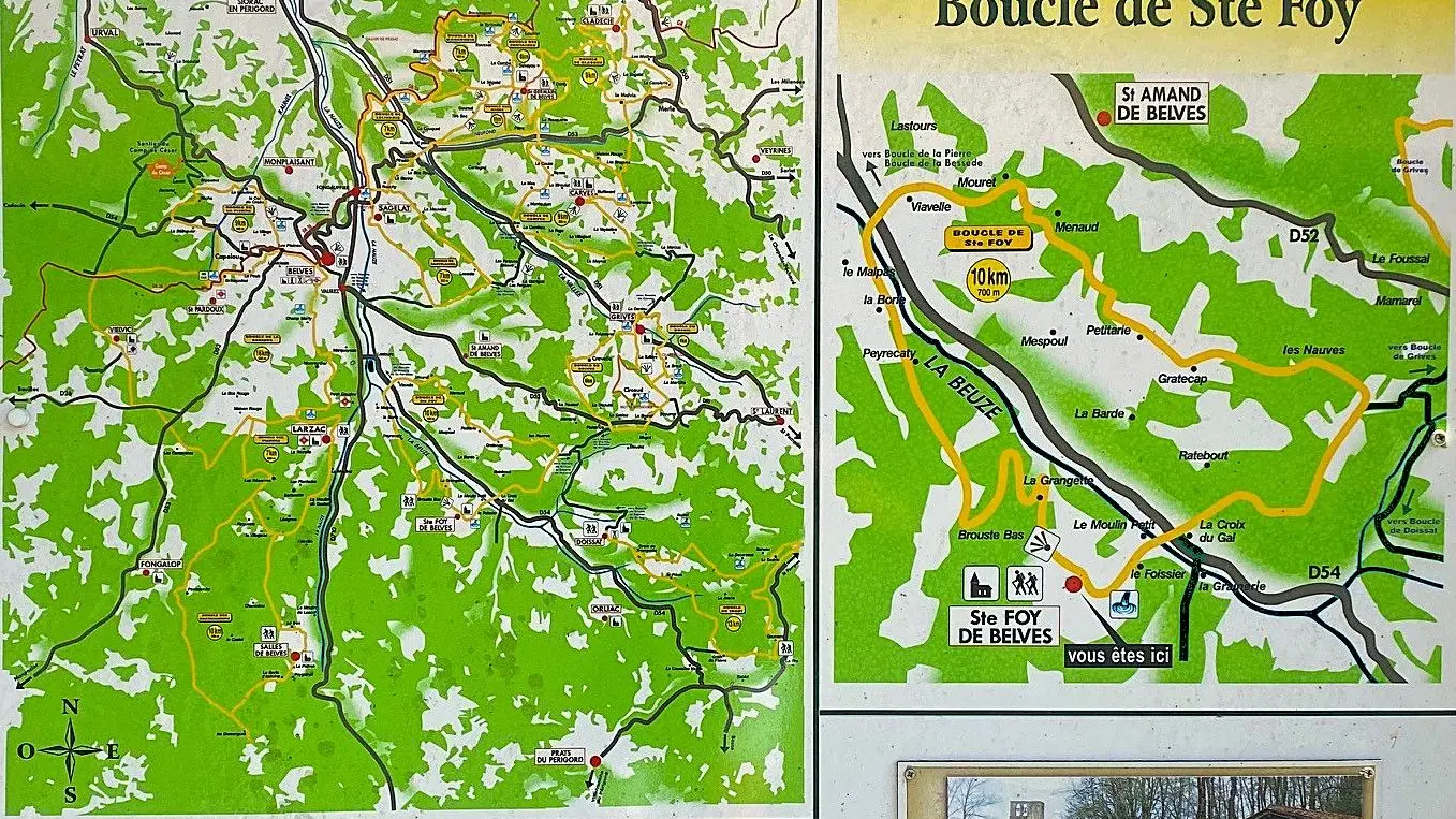 SAINTE-FOY-DE-BELVES-Boucle des Manoirs-Panneau d'appel