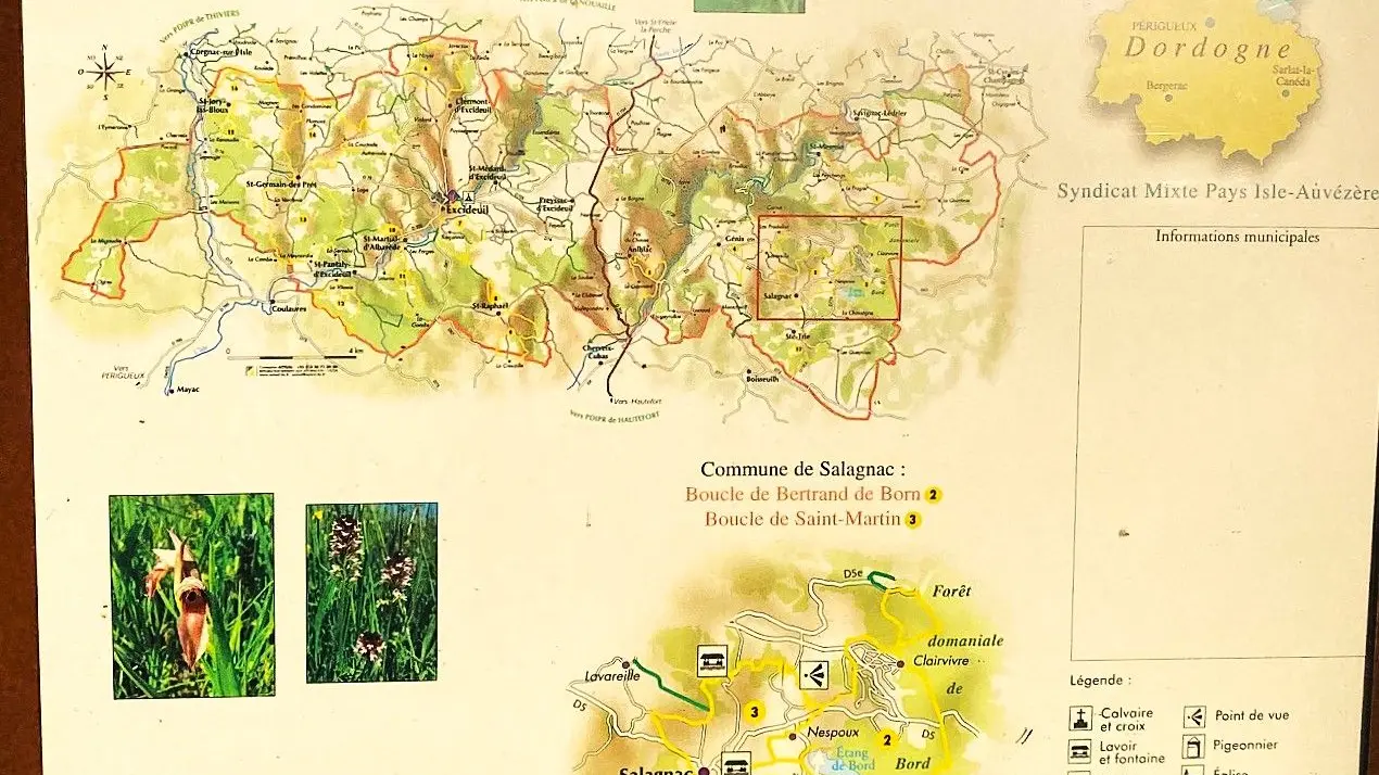 SALAGNAC-Etang de Born-Panneau d'appel