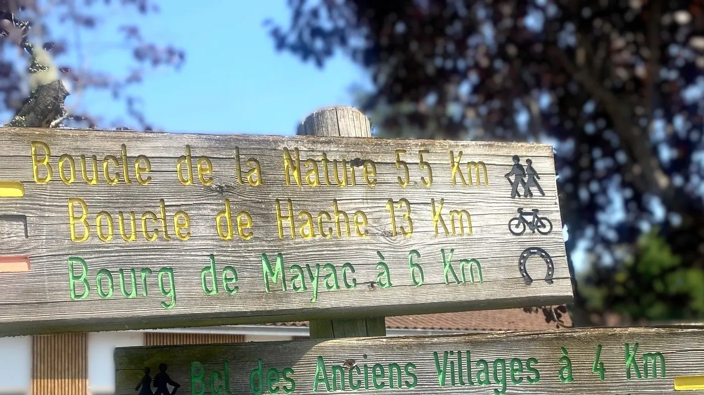 Savignac les églises-Boucle de la Hache-Signalétique