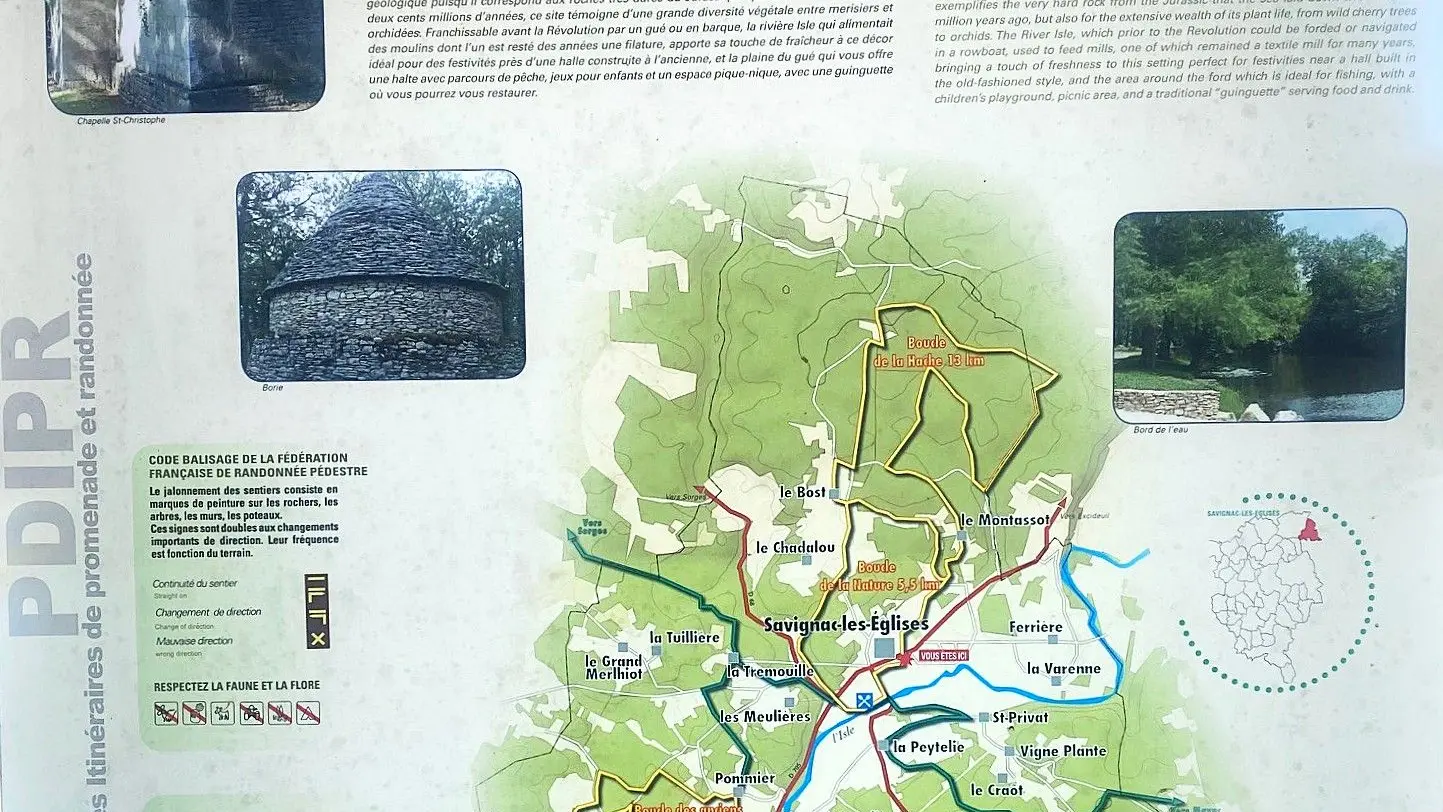 Savignac les églises-Boucle de la nature-Panneau d'appel
