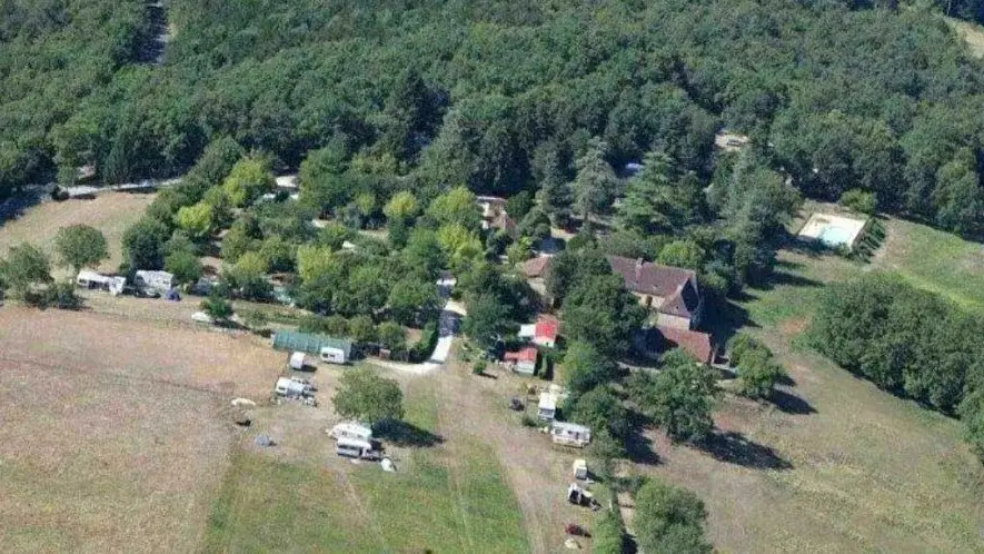 Tursac - Camping La Ferme du Pelou vue du ciel