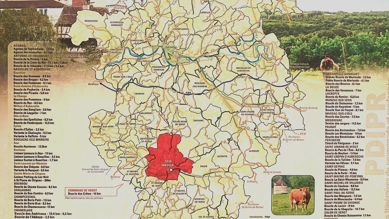 VERGT-Boucle des Crêtes-Panneau d'appel 2