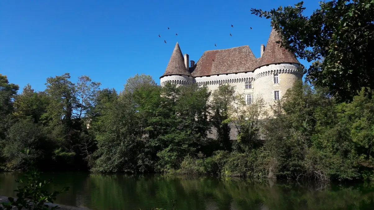 vue sur château de Mauriac