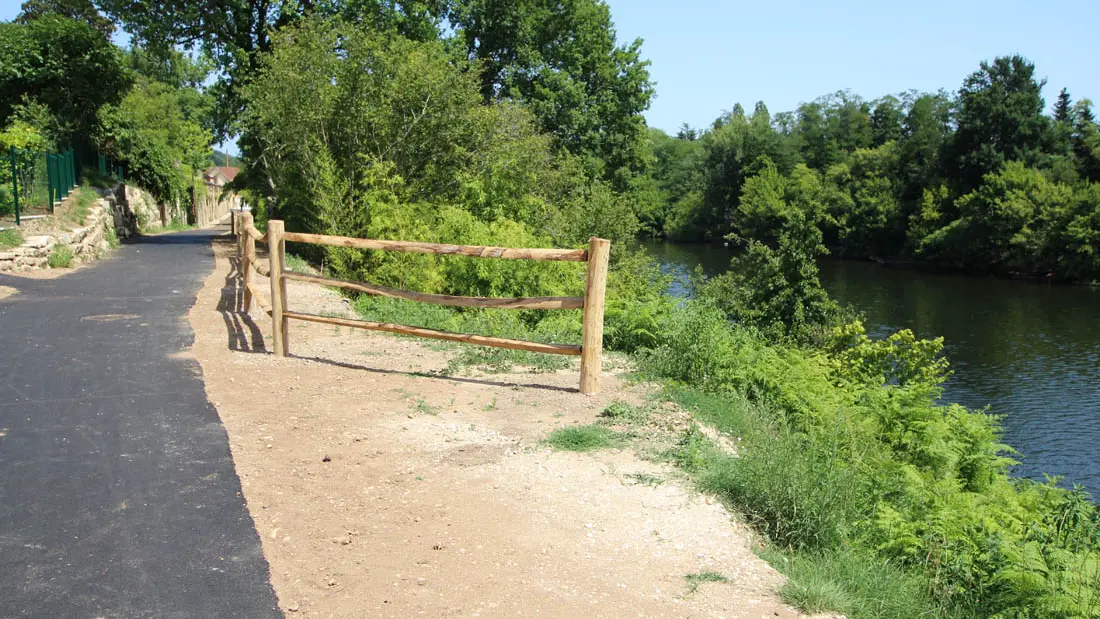 boucle de creysse, voie verte