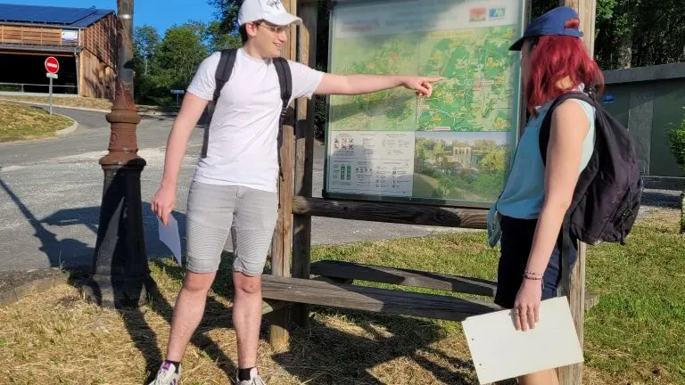 rando boucle de la Lande Chantérac -départ et arrivée