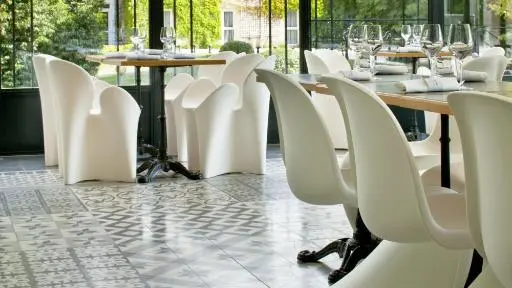 reynat restaurant fauteuil blanc