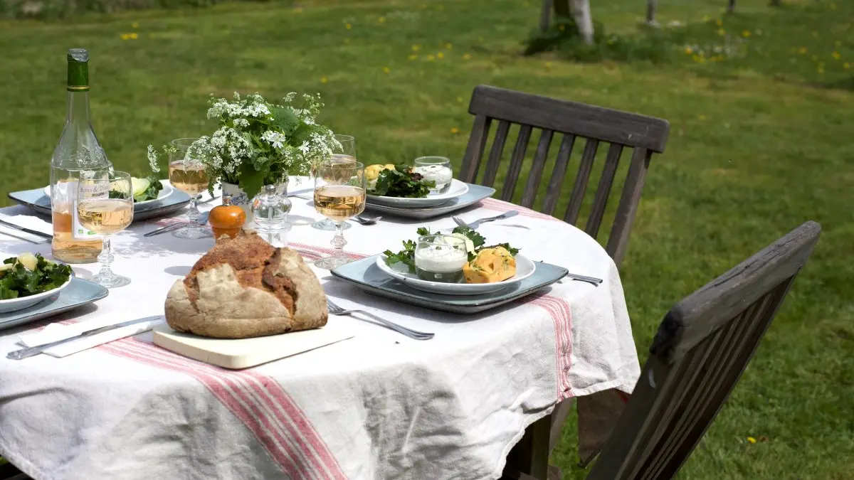 Table d'hôtes au jardin