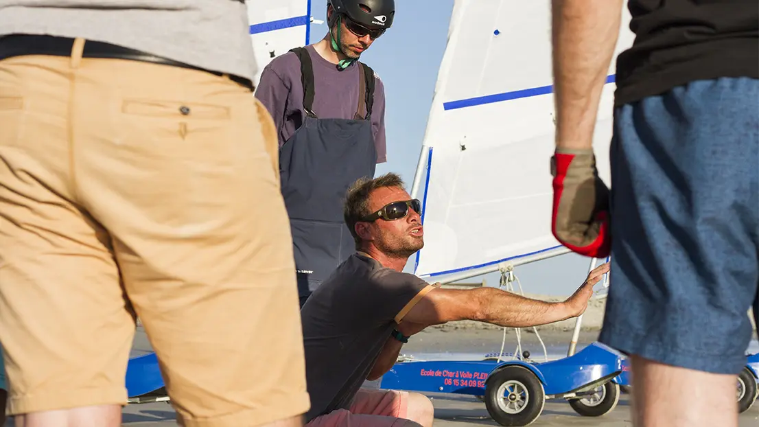 Plein Ouest - char à voile Penhors - Pays Bigouden