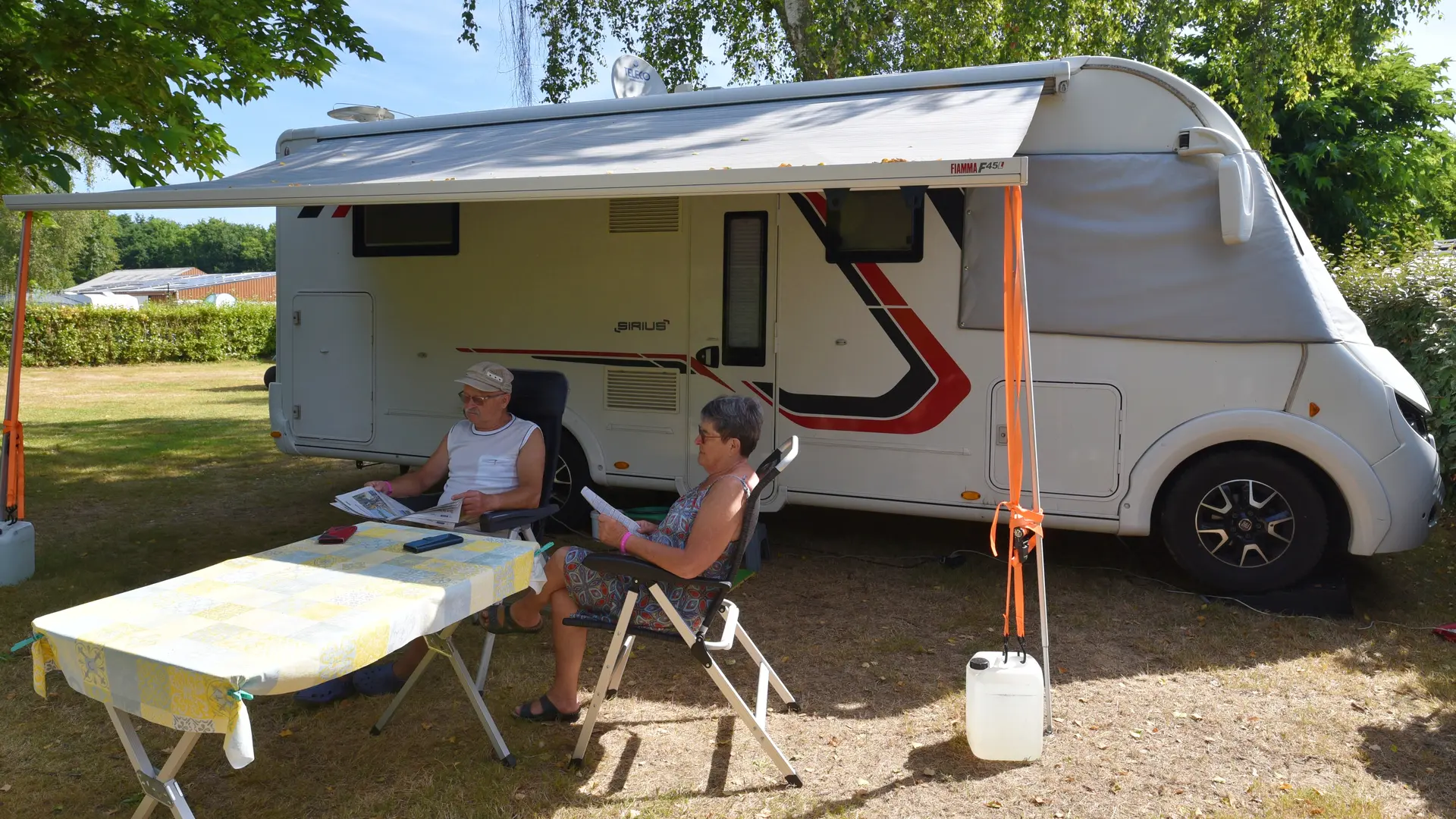 Emplacement camping-car