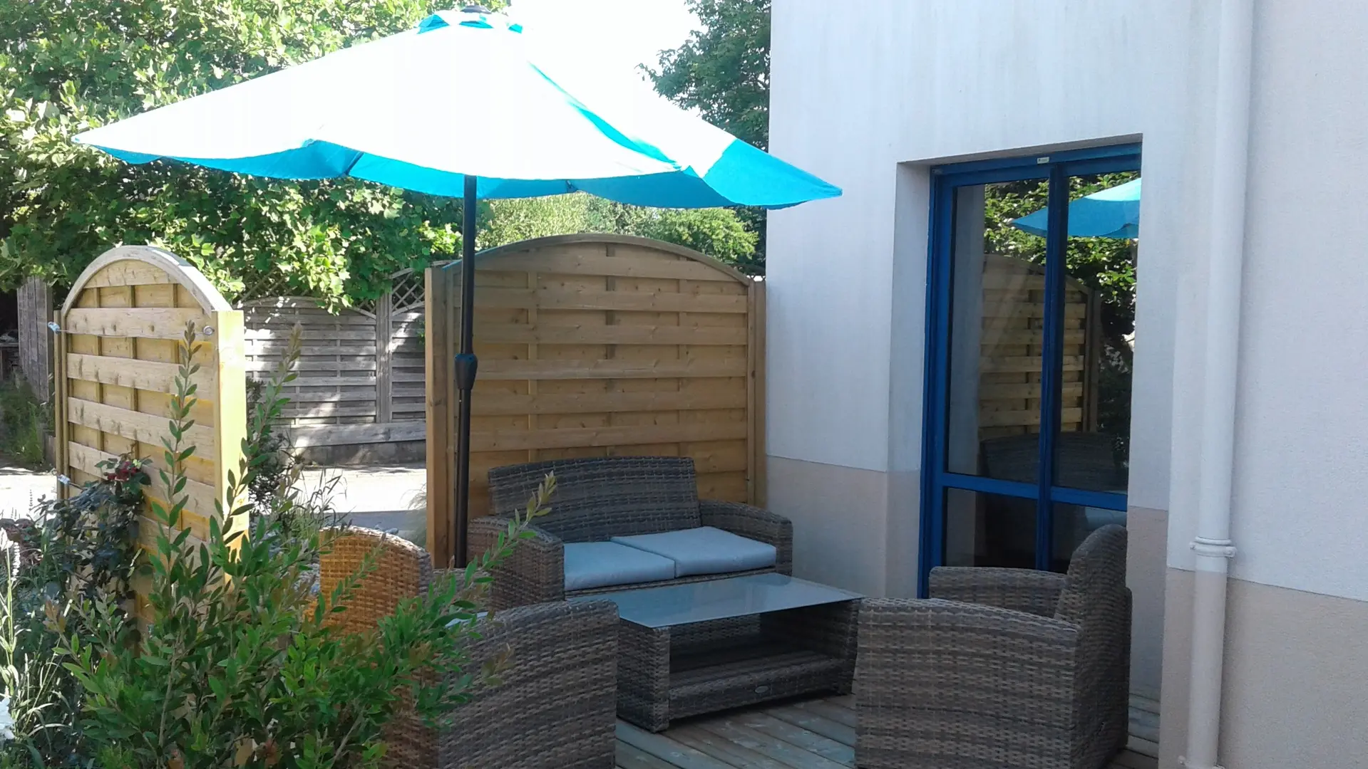 Terrasse studio - hôtel Le Capricorne Pouldreuzic