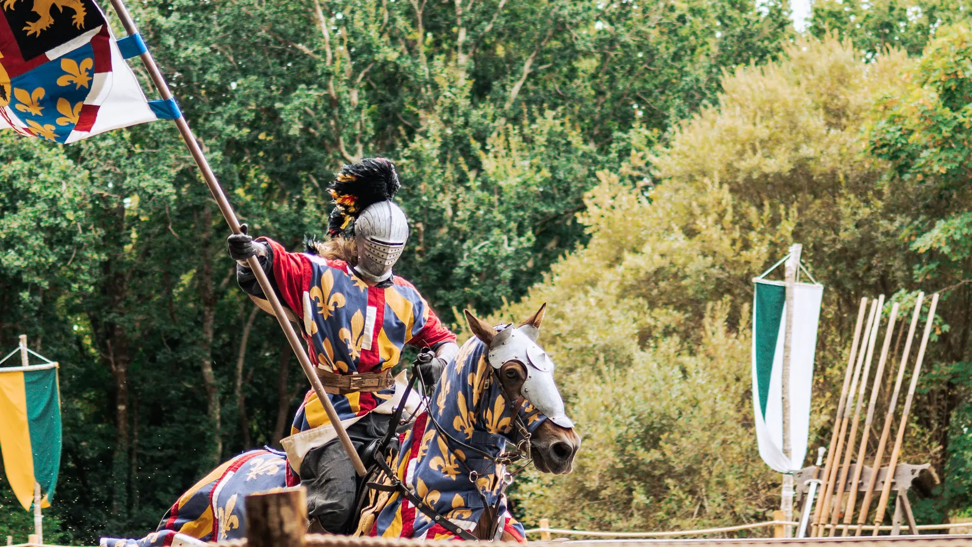 Spectacle de chevalerie à l'Orangerie de Lanniron