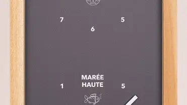 Les pieds dans l'eau-horloge des marées-Saint-Sulliac