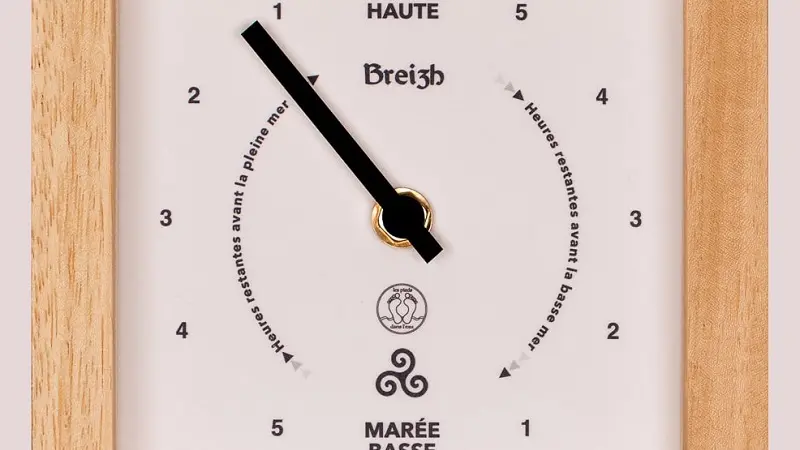 Les pieds dans l'eau-horloge des marées-Saint-Sulliac