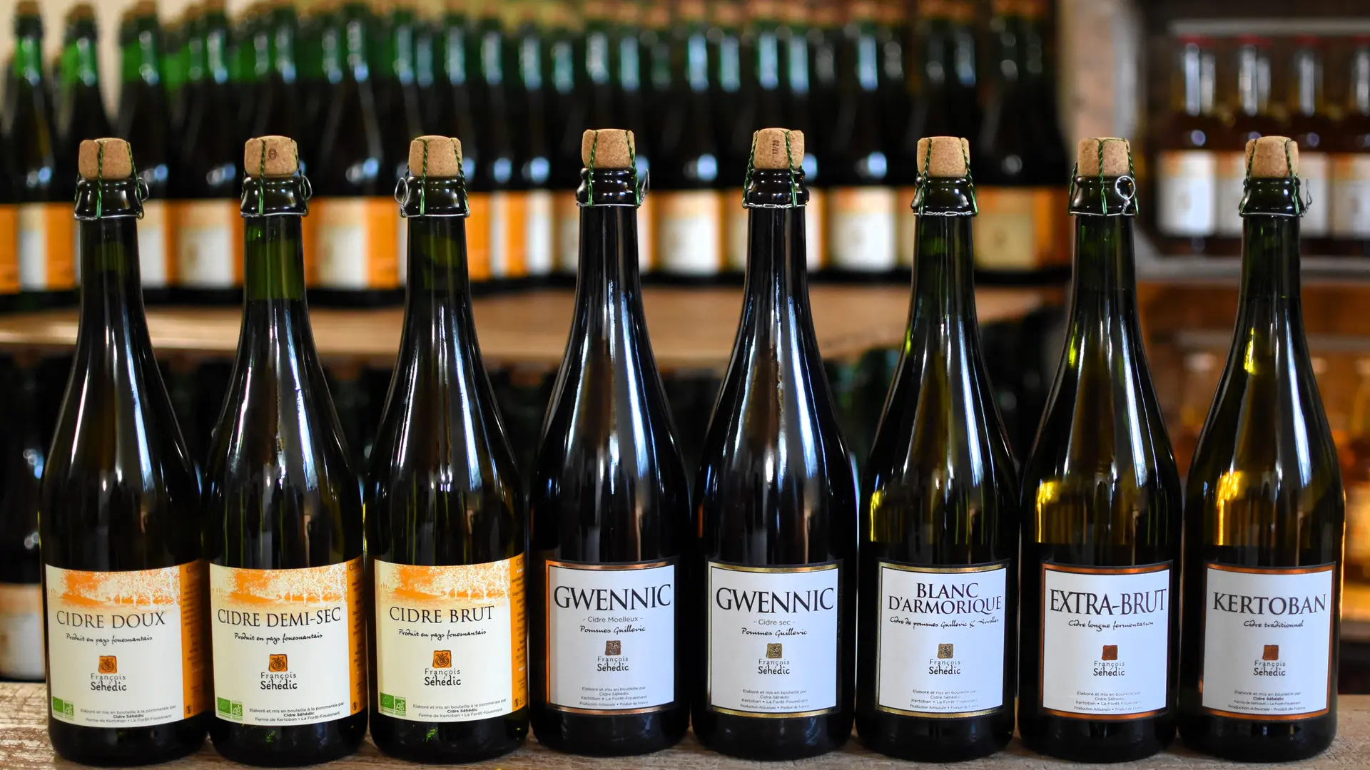 Les 8 cuvées de cidre - Cidrerie Séhédic