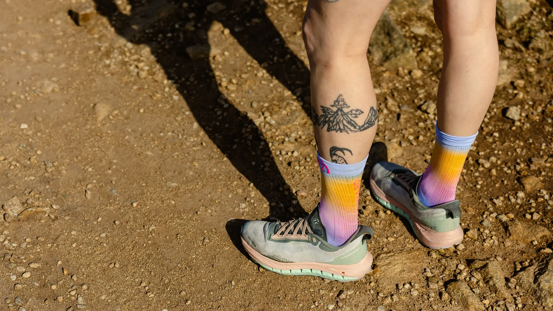 Chaussettes te chaussures de Trail