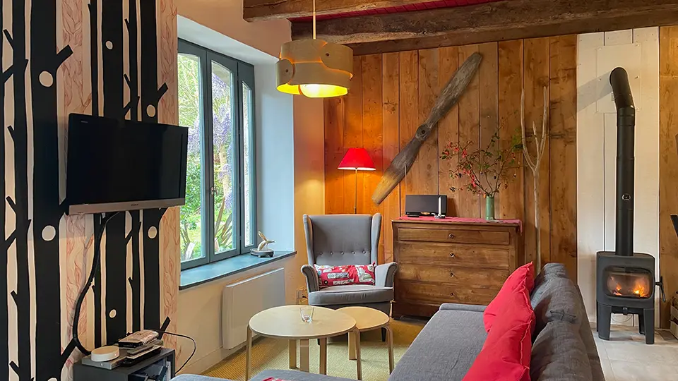 Métairie salon au rdc