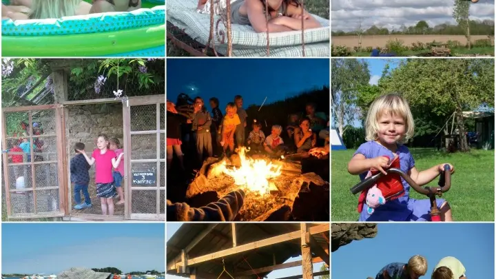 Cheval rouge enfants