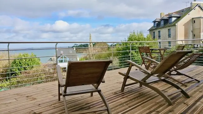 Chez Juliette Terrasse vue mer