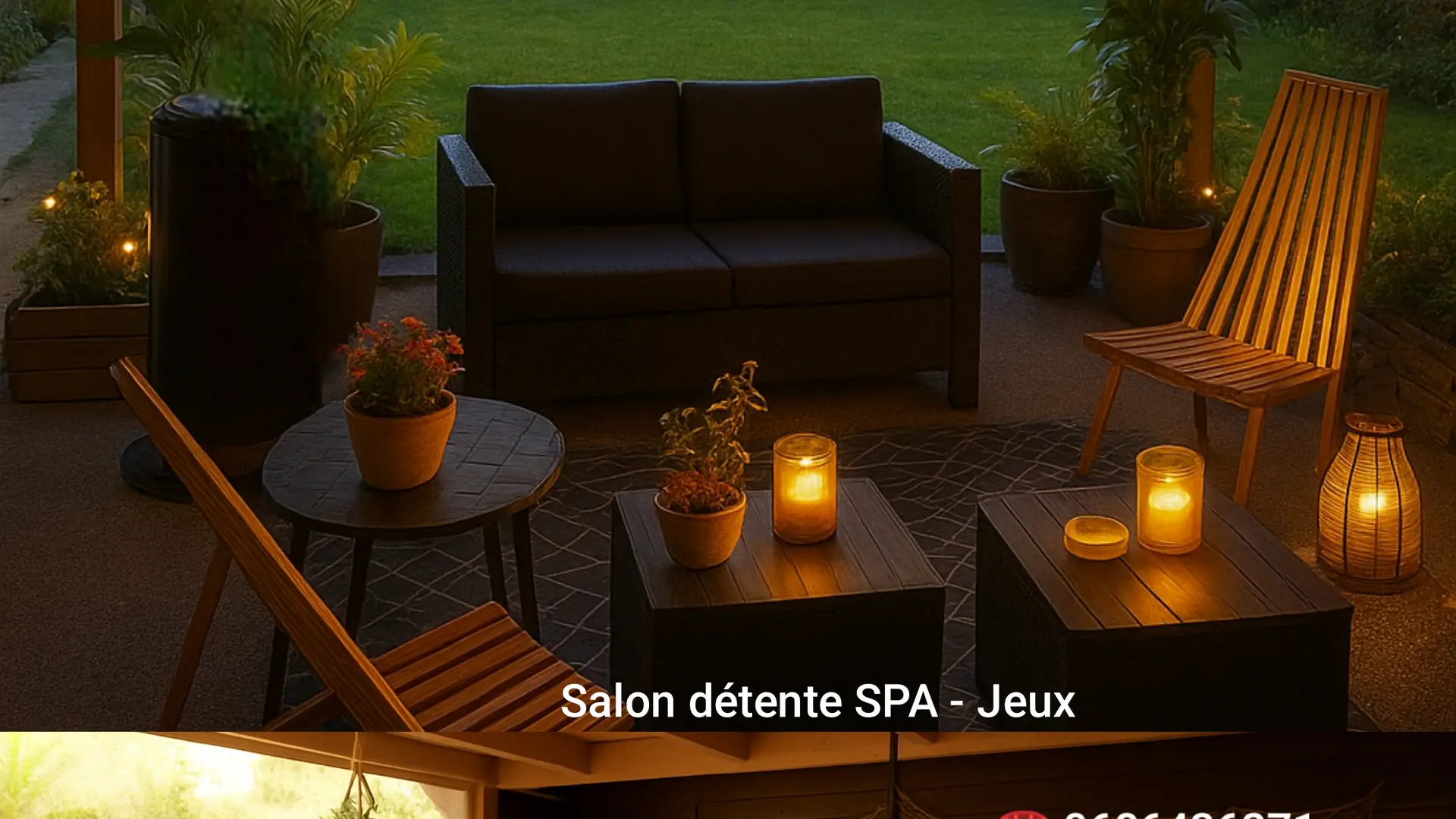 ESPACE détente SPA, salon jeux