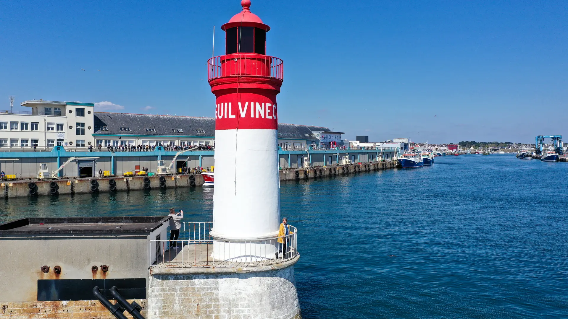Guilvinec - port - pêche - phare - drone
