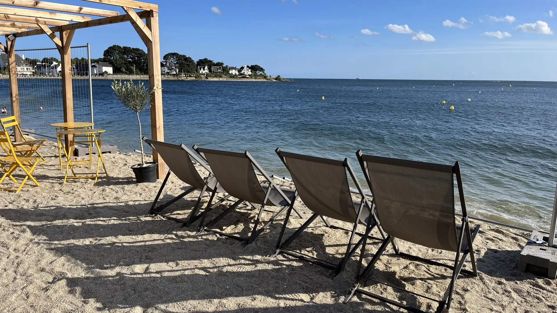 Accès à la mer depuis le Club du Phare
