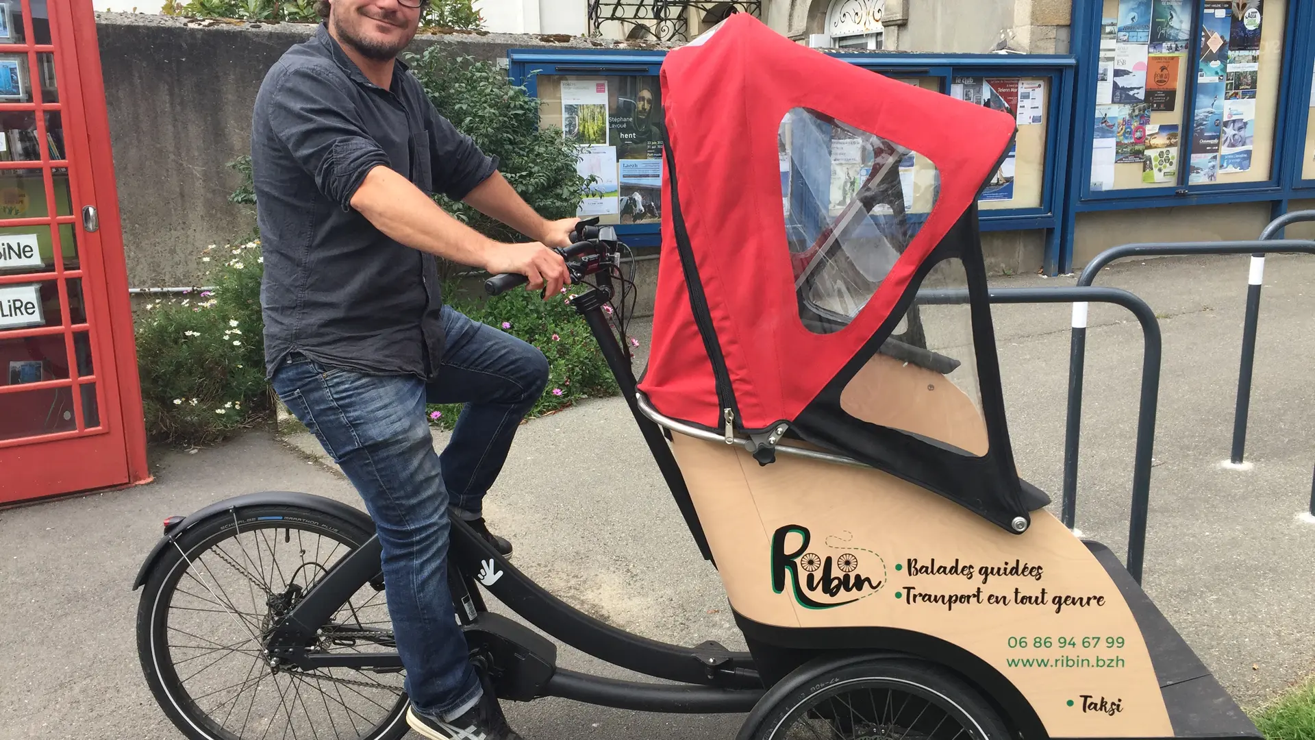 RIBIN, balade commentée  en triporteur à Douarnenez