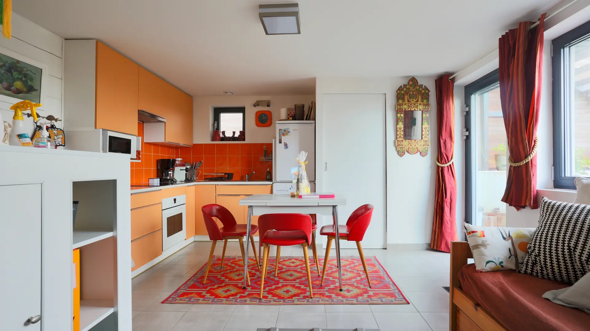 Îlot -Pièc à vivre côté cuisine