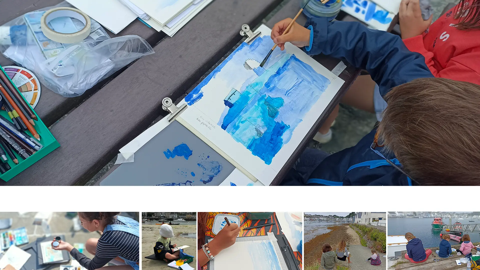 Dessiner la mer, les nuages  / atelier enfantsng