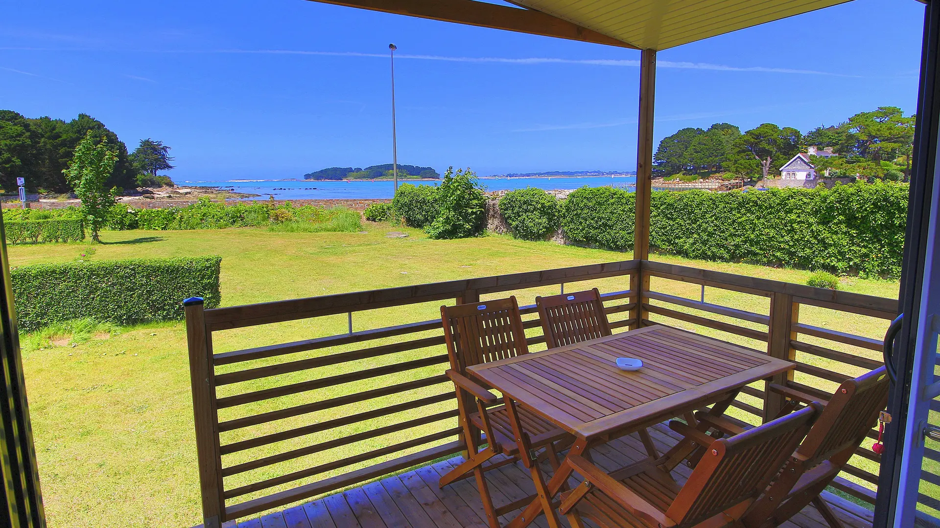Mobil-Home vue mer