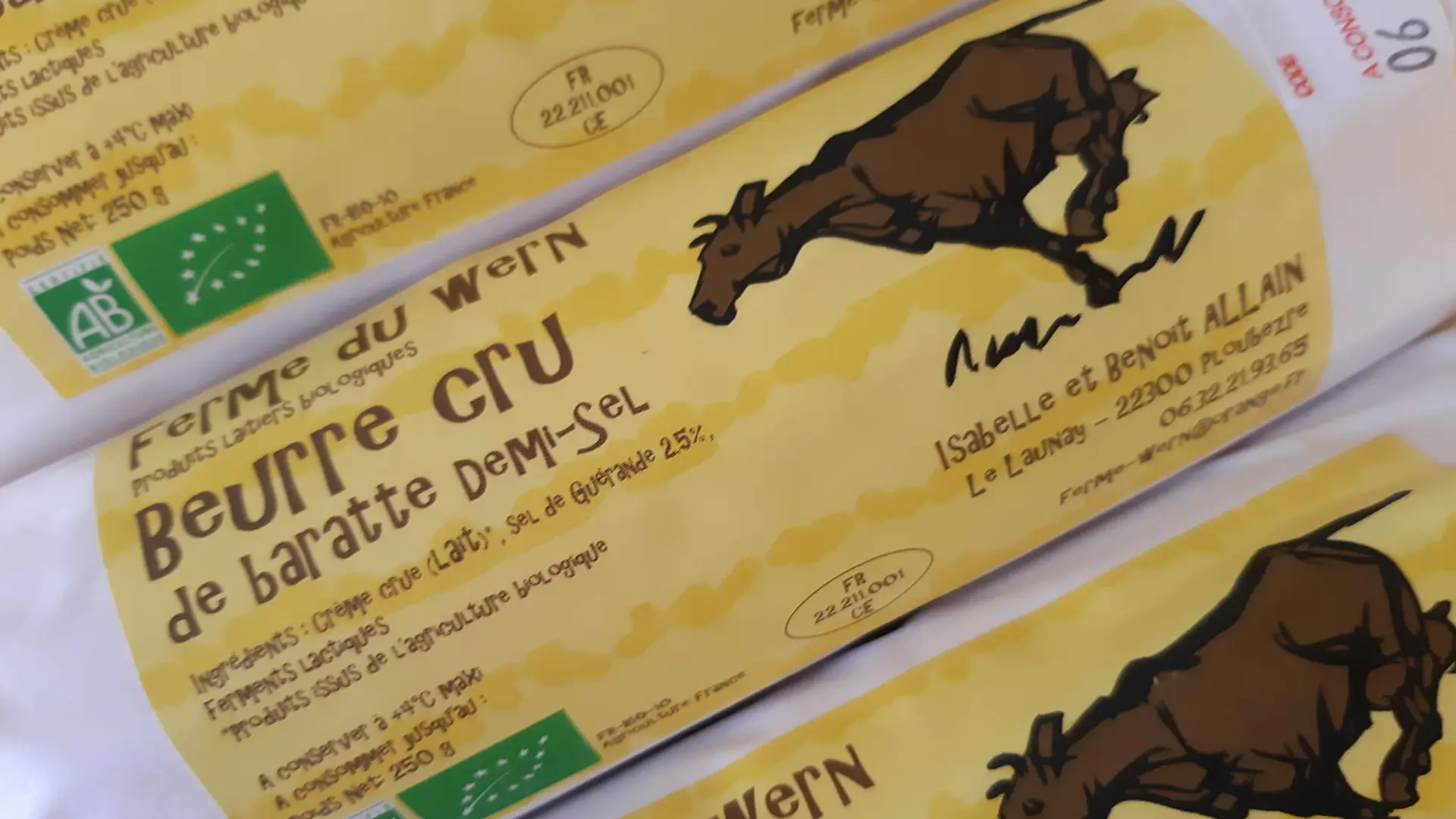 Marché paysan à la ferme du wern - beurre