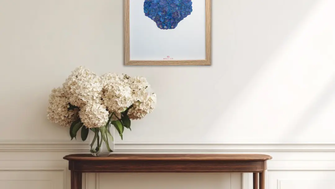 Blue and Brown Minimalist Wall Art Frame Mockup Instagram Post - 22