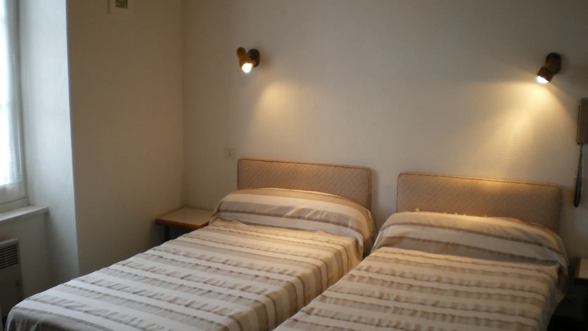 1 chambre 2 lits simples