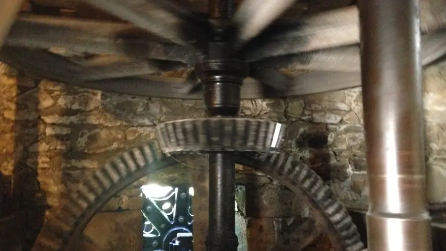 Les engrenages du moulin du haut