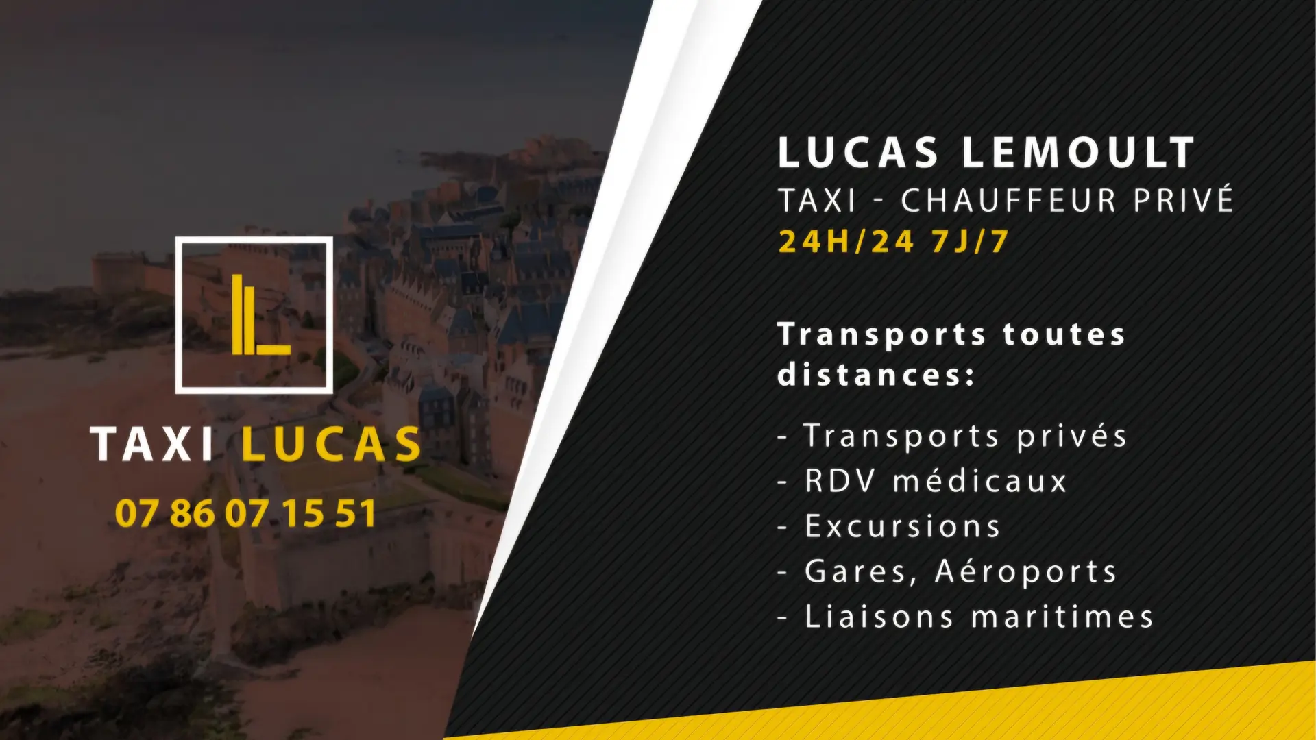 CARTE DE VISITE - Taxi Lucas