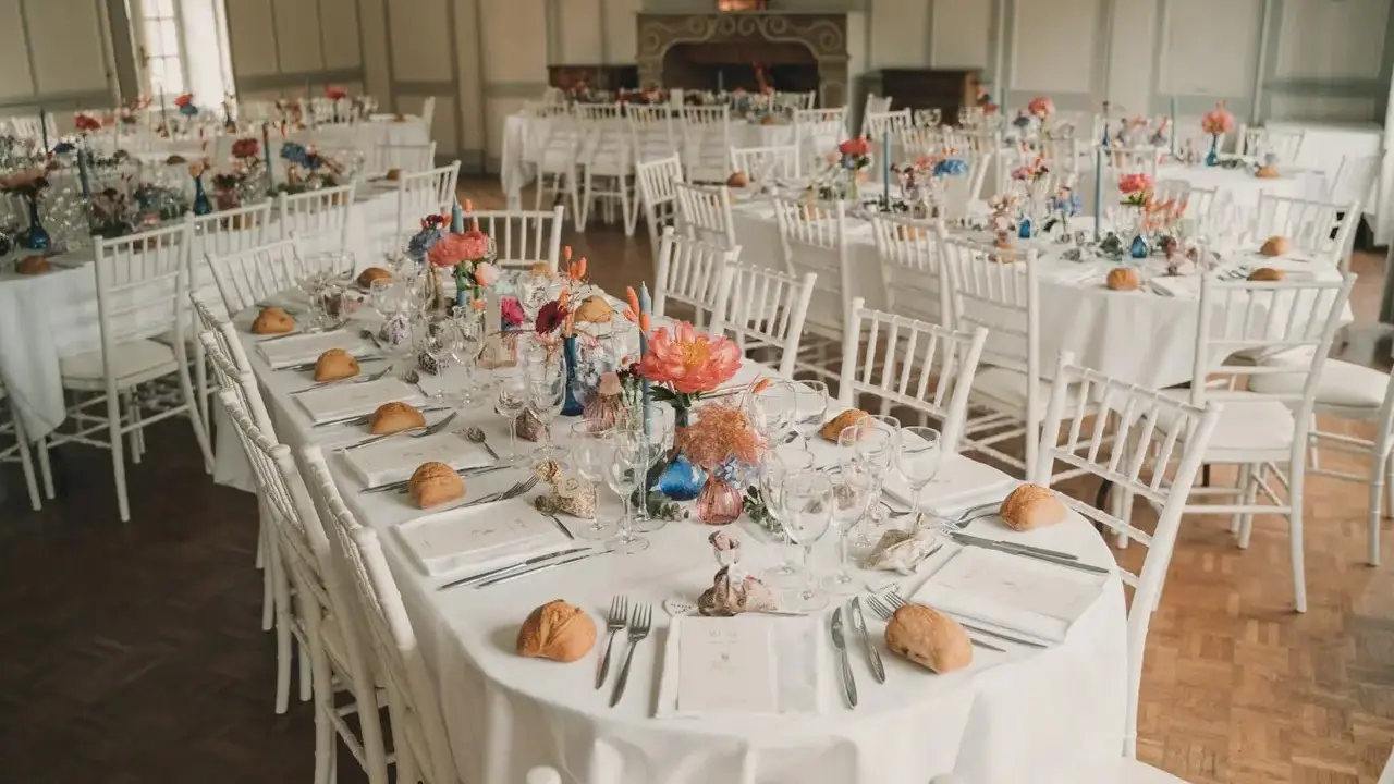 Salle de reception au manoir du Stang