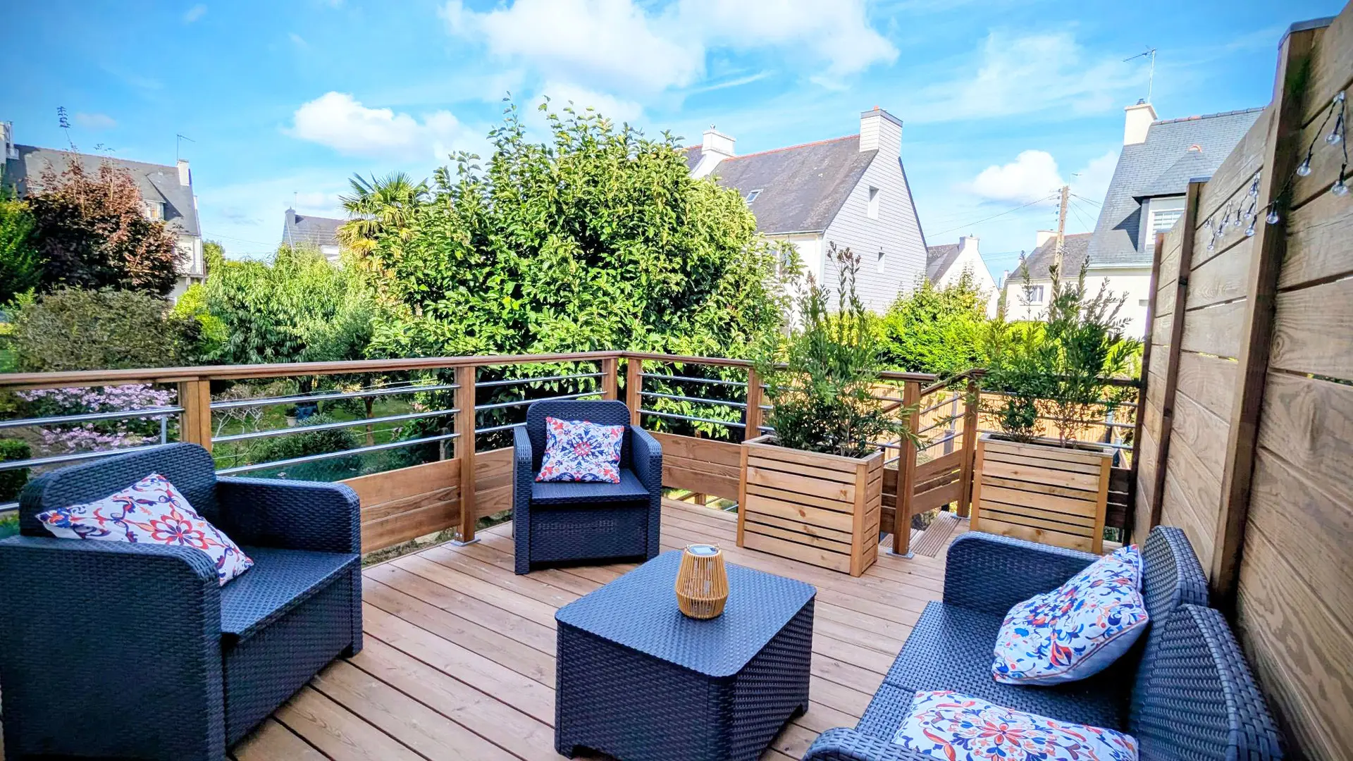 Terrasse sur pilotis