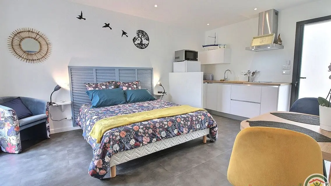 Ty Ar Bleuenn - chambre et cuisine