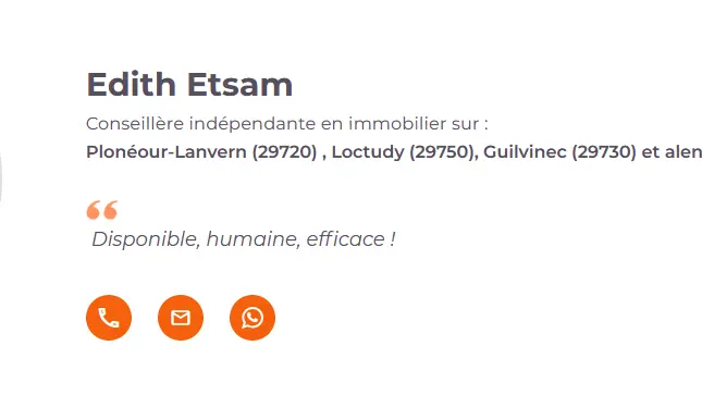 carte visite Edith