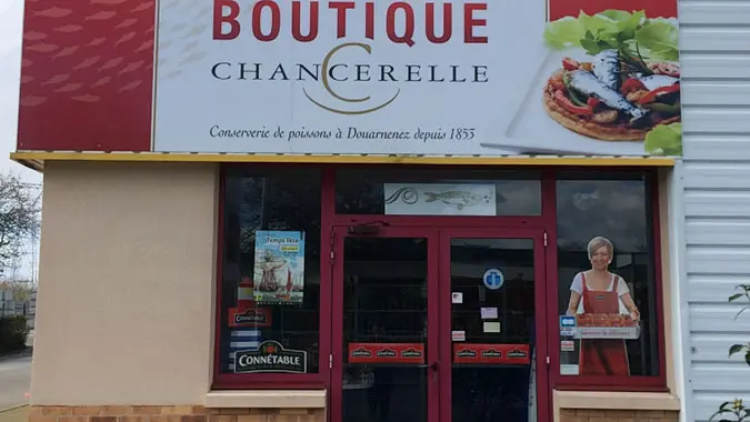 Boutique de la conserverie Connétable Chancerelle à Douarnenez