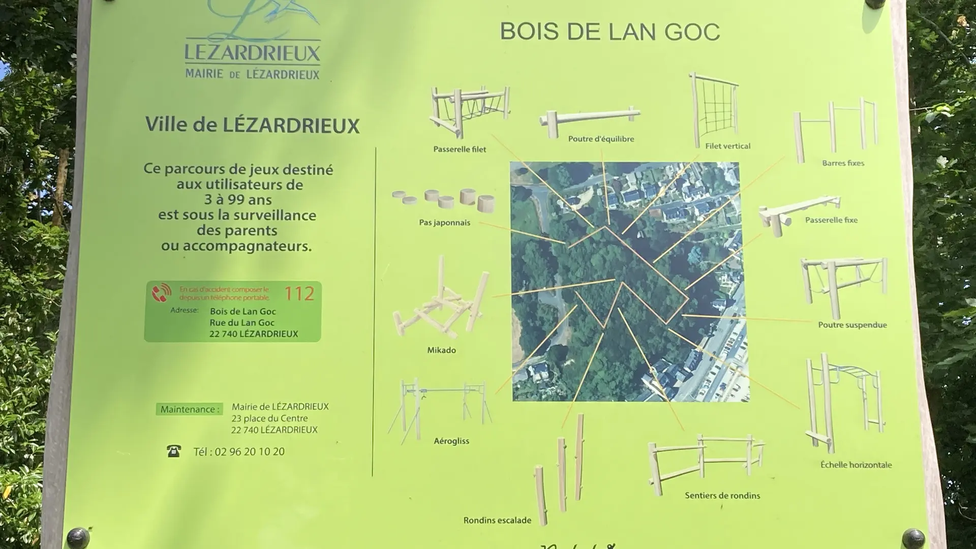 Aire de jeu Bois de Lan Goc Lézardrieux