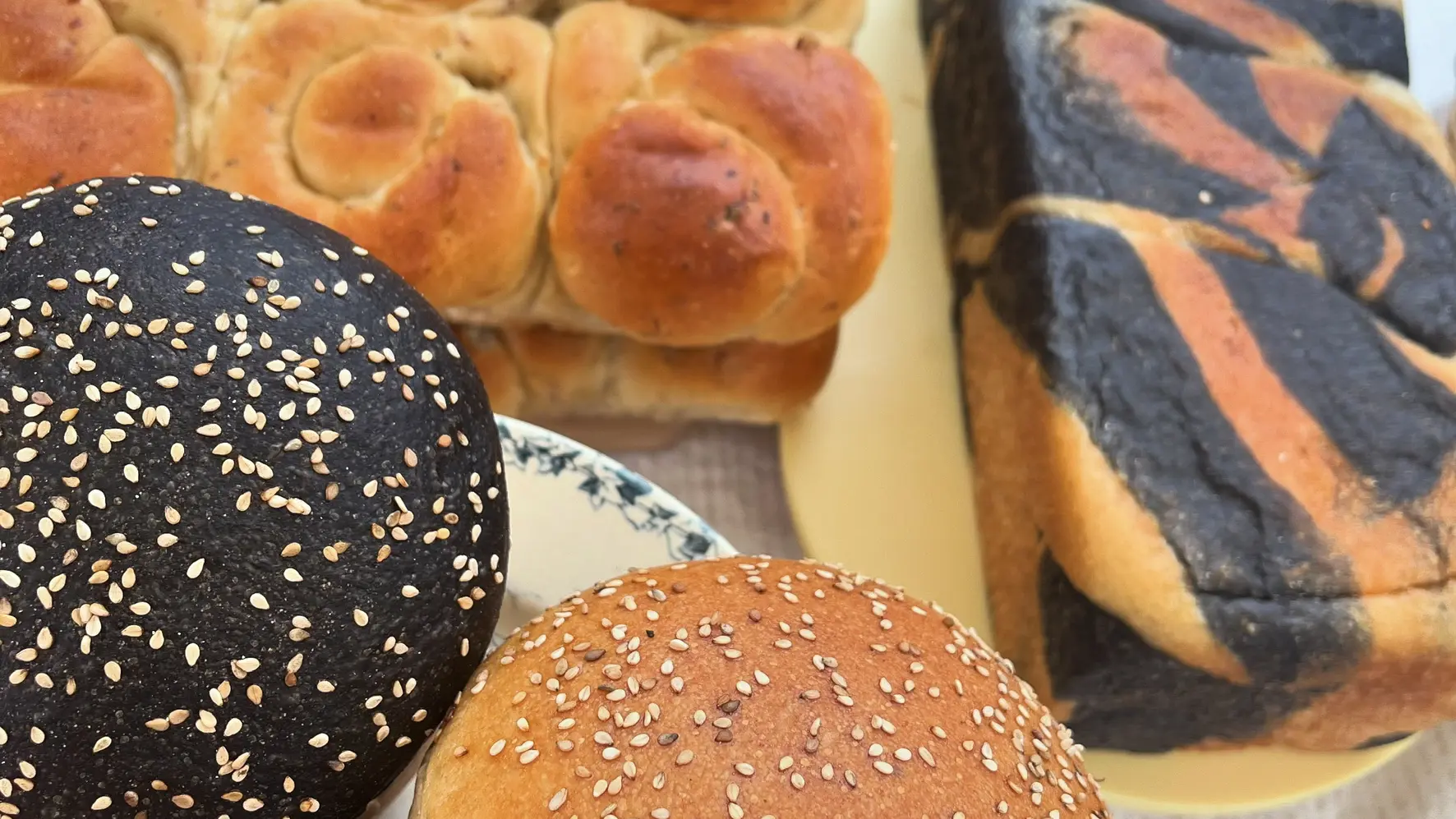Brioches, pains burger...