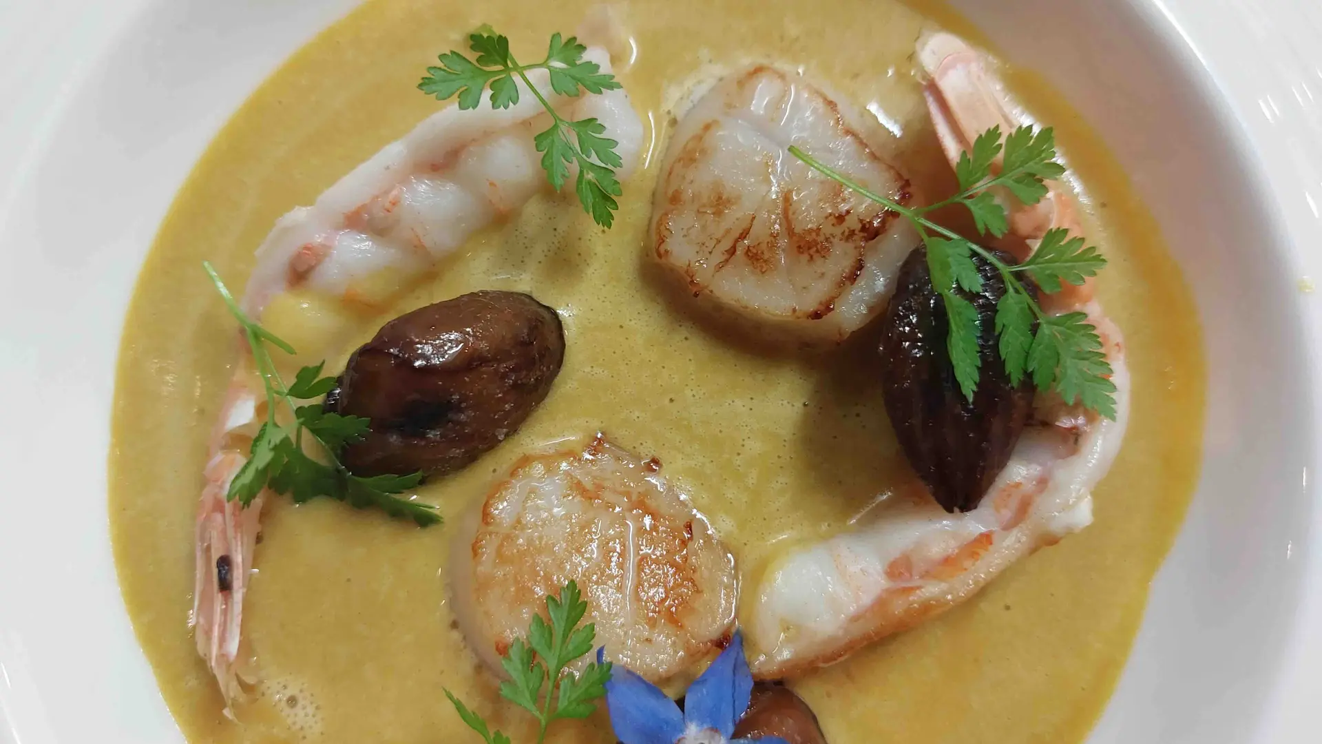 plat-poissons  - La Table du Jardin des Simples Mont-Dol