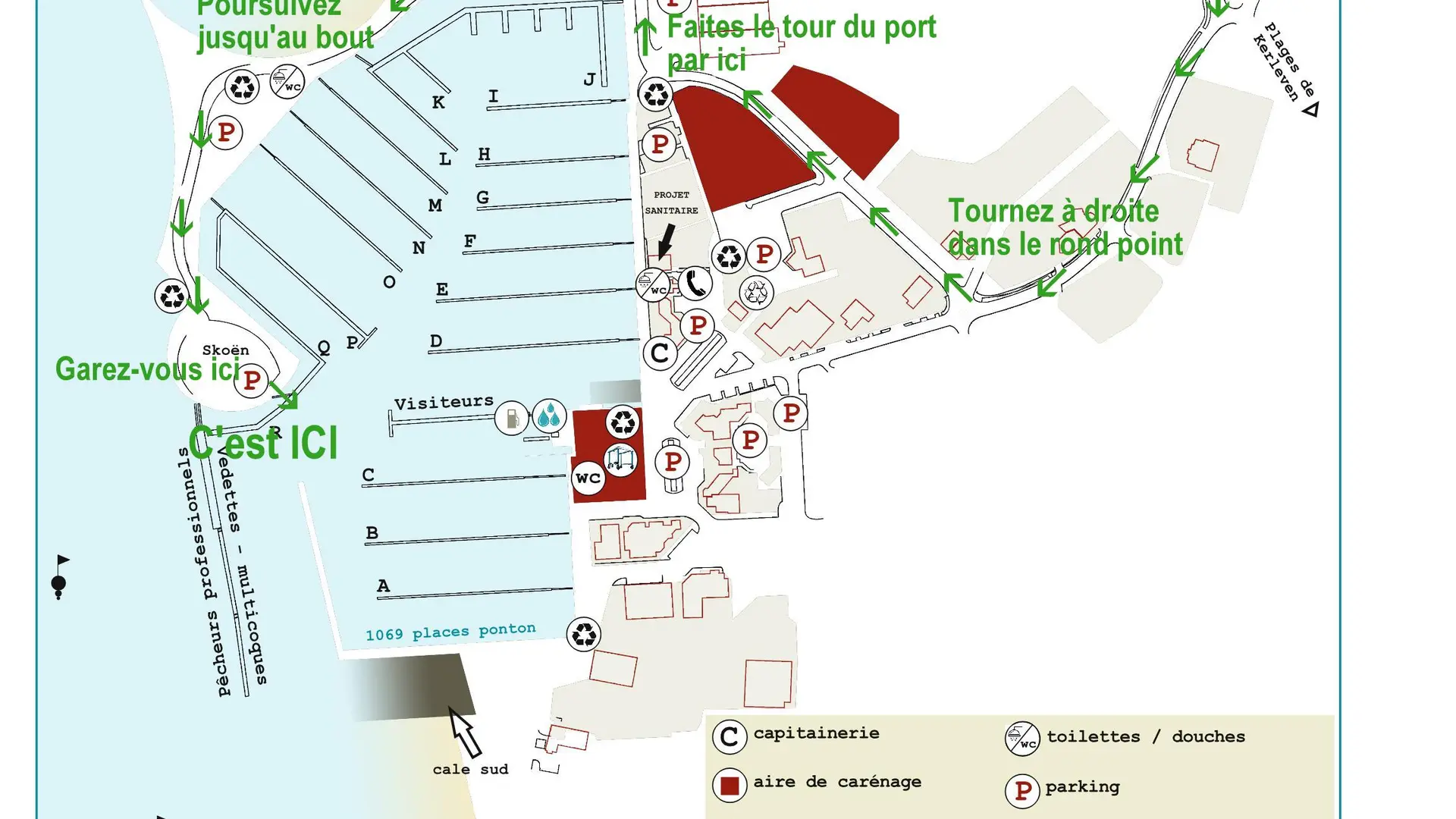 Plan - Port La Forêt