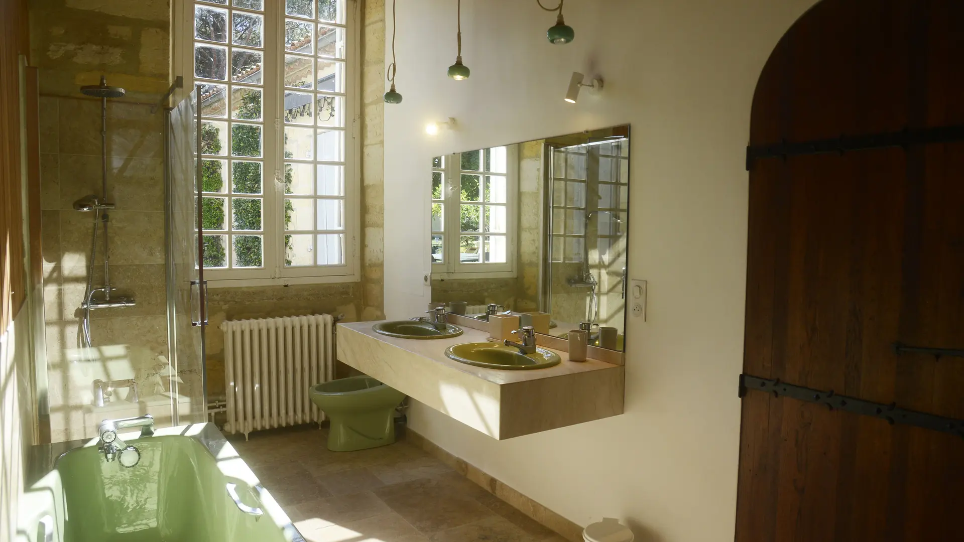 7 Salle de bains chambre verte