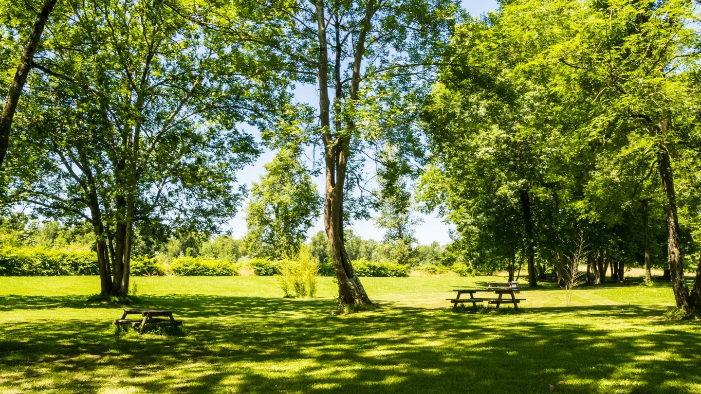 Aire de pique-nique - Denguin - les tables