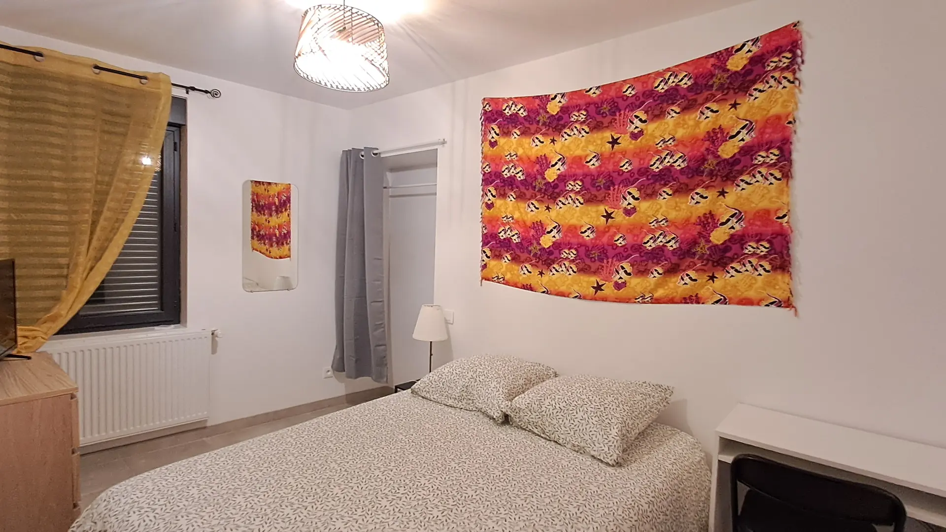 Chambre lit double